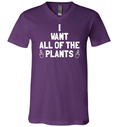 Want All Of The Plants V-Neck