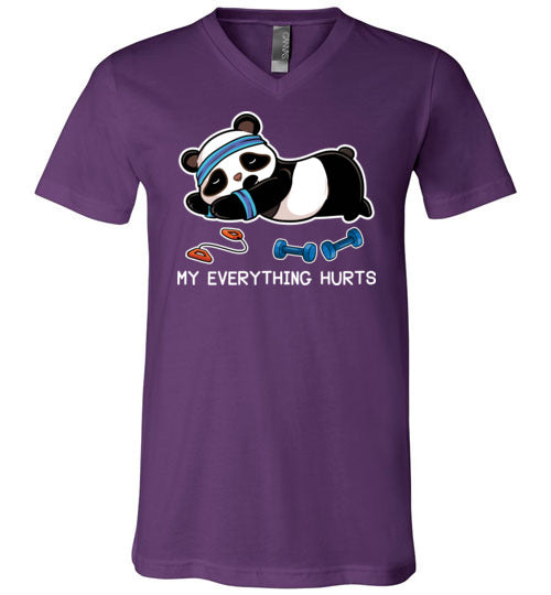 Panda My Everything Hurts V-Neck