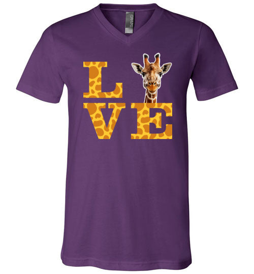 Love Giraffe V-Neck