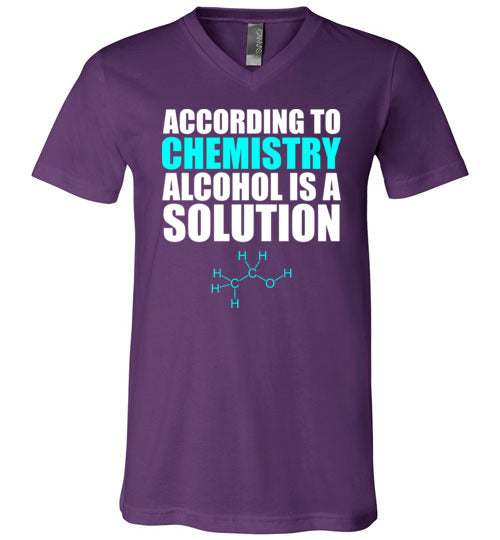 Chemistry Alcohol Solution V-Neck