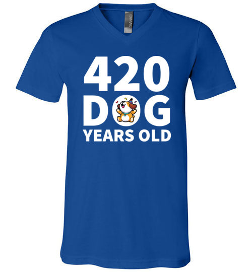 420 Dog Years Old V-Neck