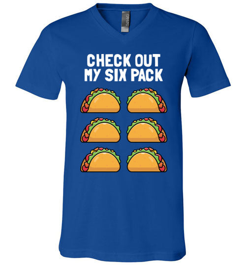 Check Out Six Pack Taco V-Neck