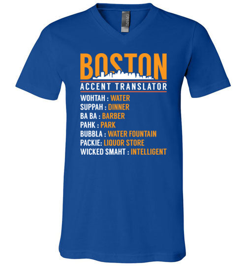 Boston Accent Translator V-Neck