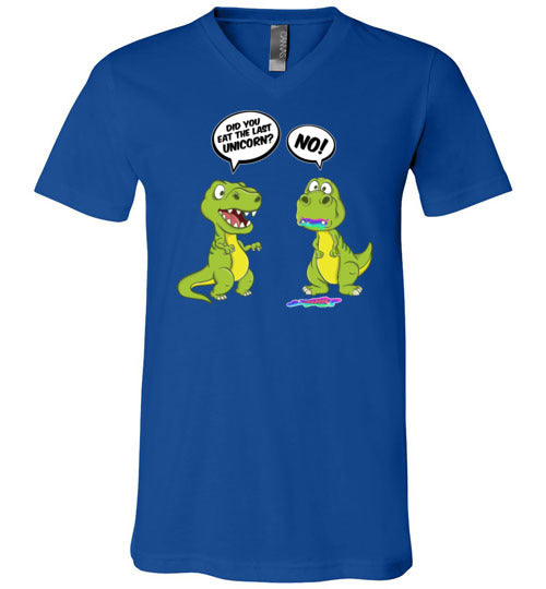 Dinosaur Last Unicorn V-Neck