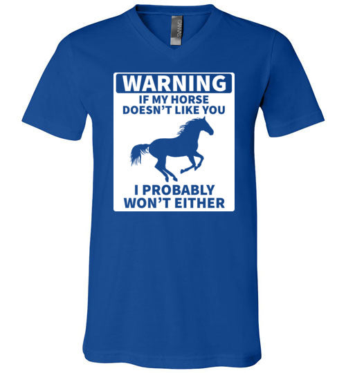 Horse Warning V-Neck