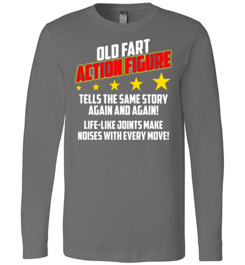 Old Fart Action Figure Long Sleeve