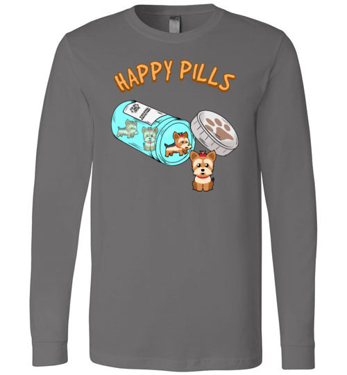 Happy Pills Yorkie Yorkshire Terrier Long Sleeve