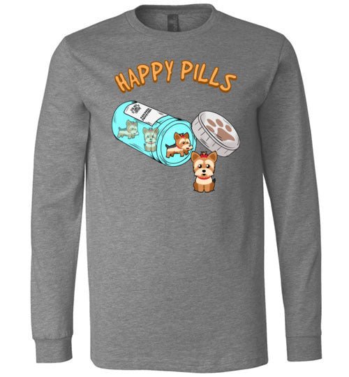 Happy Pills Yorkie Yorkshire Terrier Long Sleeve