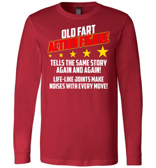 Old Fart Action Figure Long Sleeve