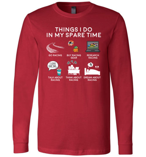 Racing Car Spare Time Long Sleeve