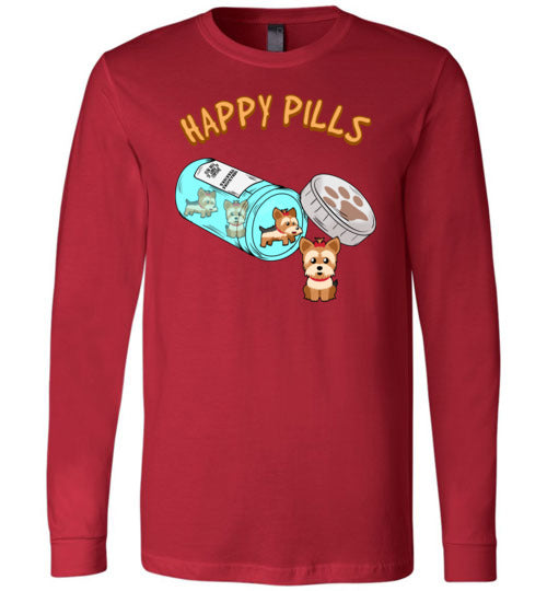 Happy Pills Yorkie Yorkshire Terrier Long Sleeve
