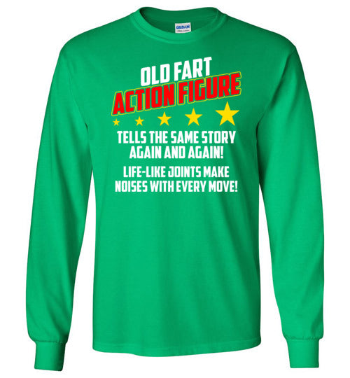 Old Fart Action Figure Long Sleeve