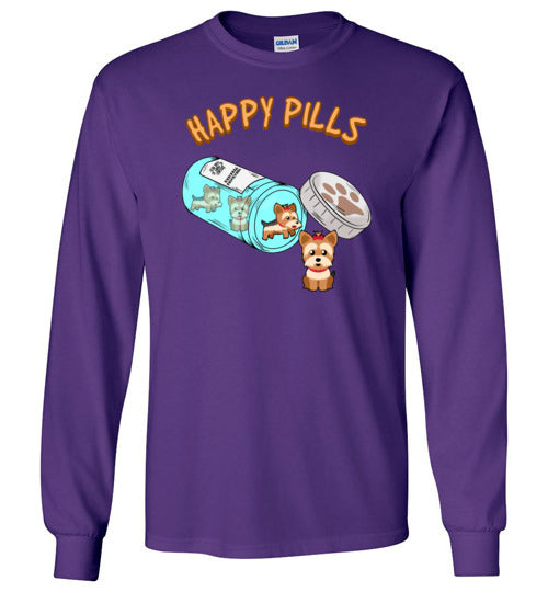 Happy Pills Yorkie Yorkshire Terrier Long Sleeve