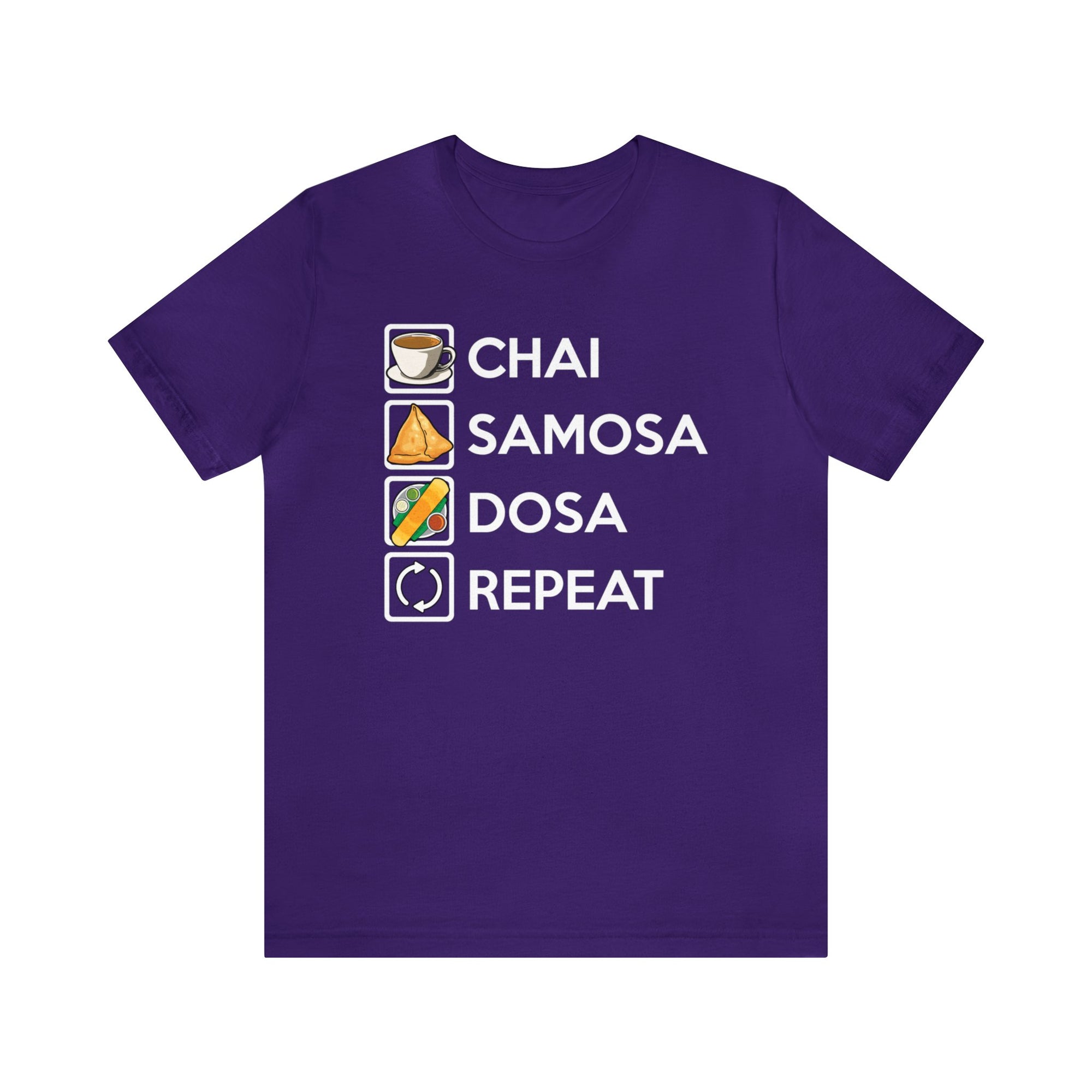 Chai Samosa Dosa Repeat TShirtSon UK