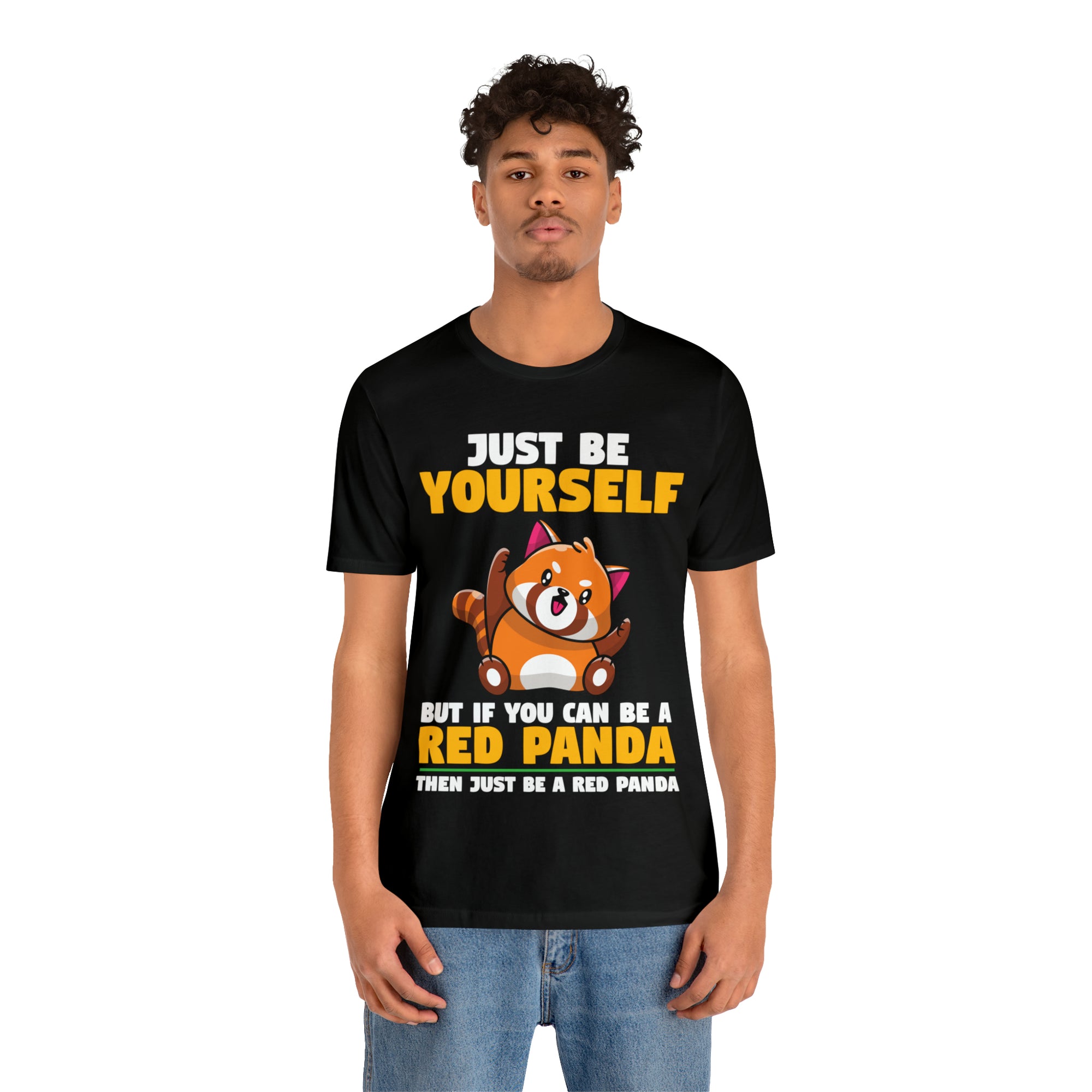 Just Be Yourself Red Panda TShirtSon UK