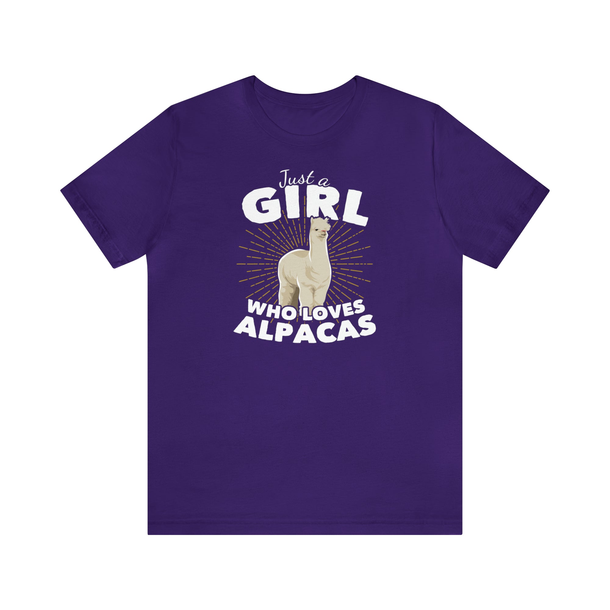 Just a Girl Who Loves Alpacas TShirtSon UK