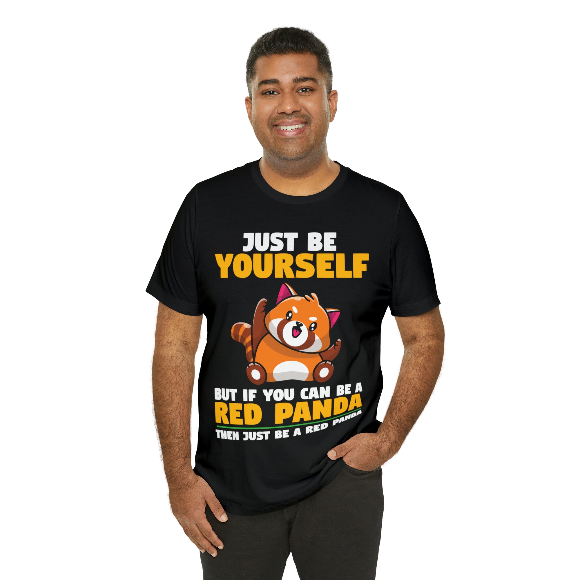 Just Be Yourself Red Panda TShirtSon UK
