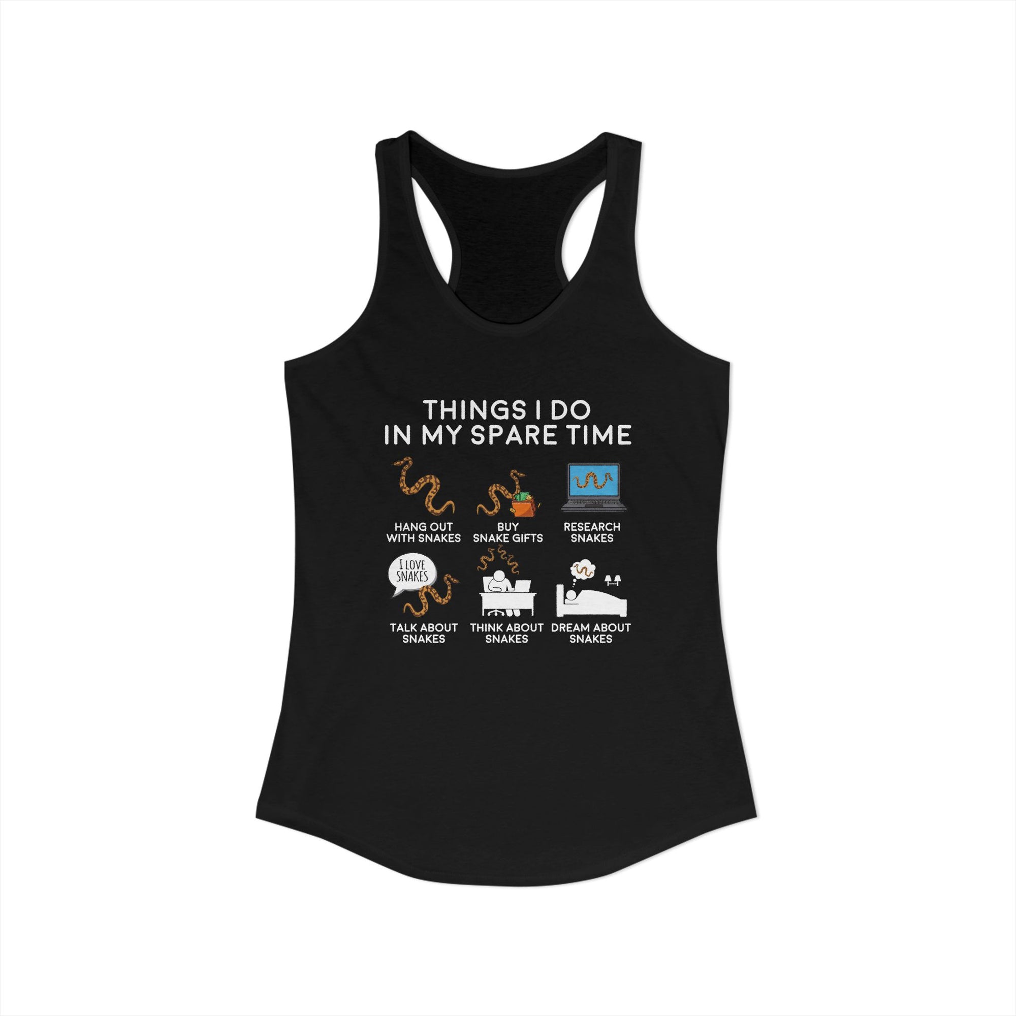 Snake Spare Time Women's Ideal Racerback Tank