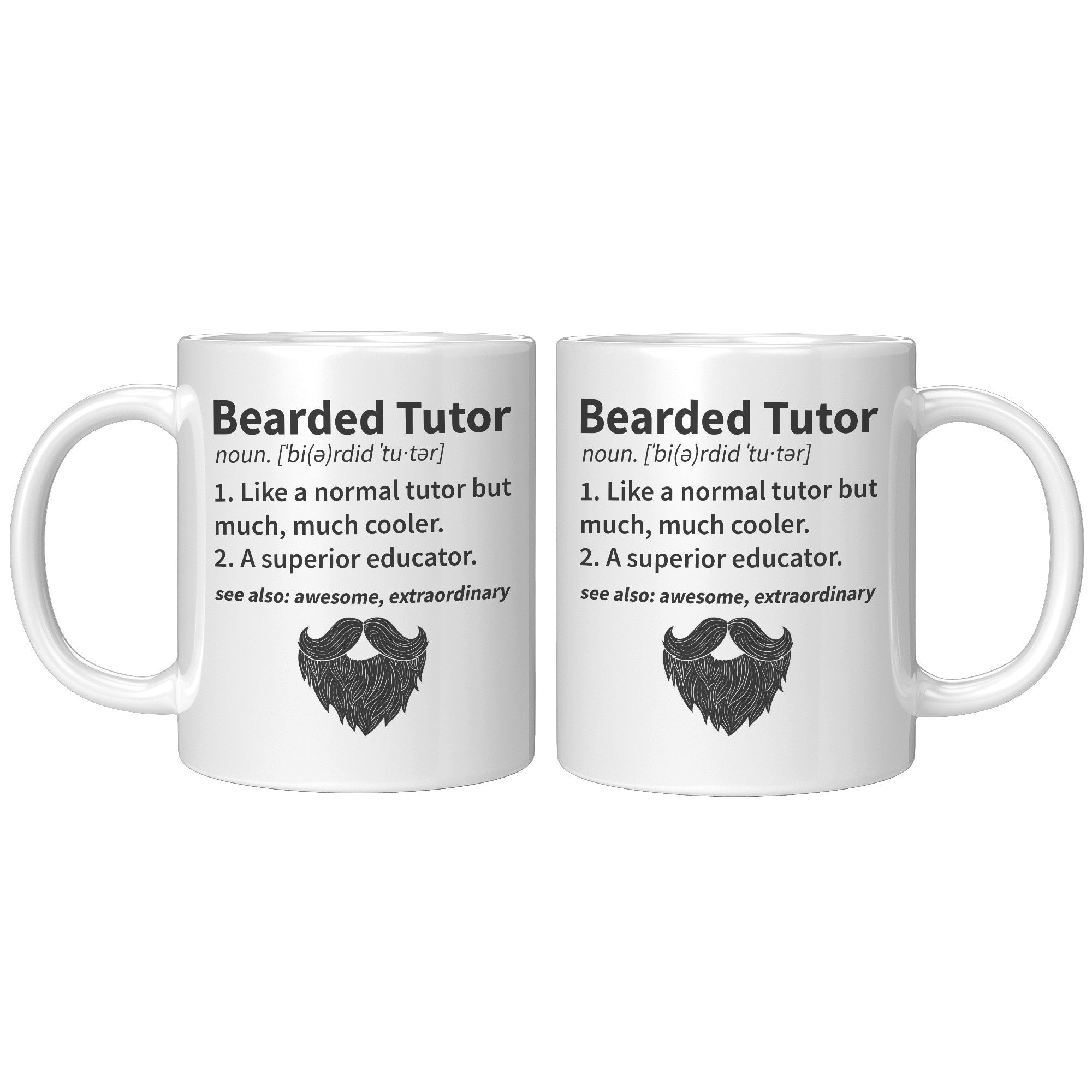 11OZ ACCENT MUG - Bearded Tutor