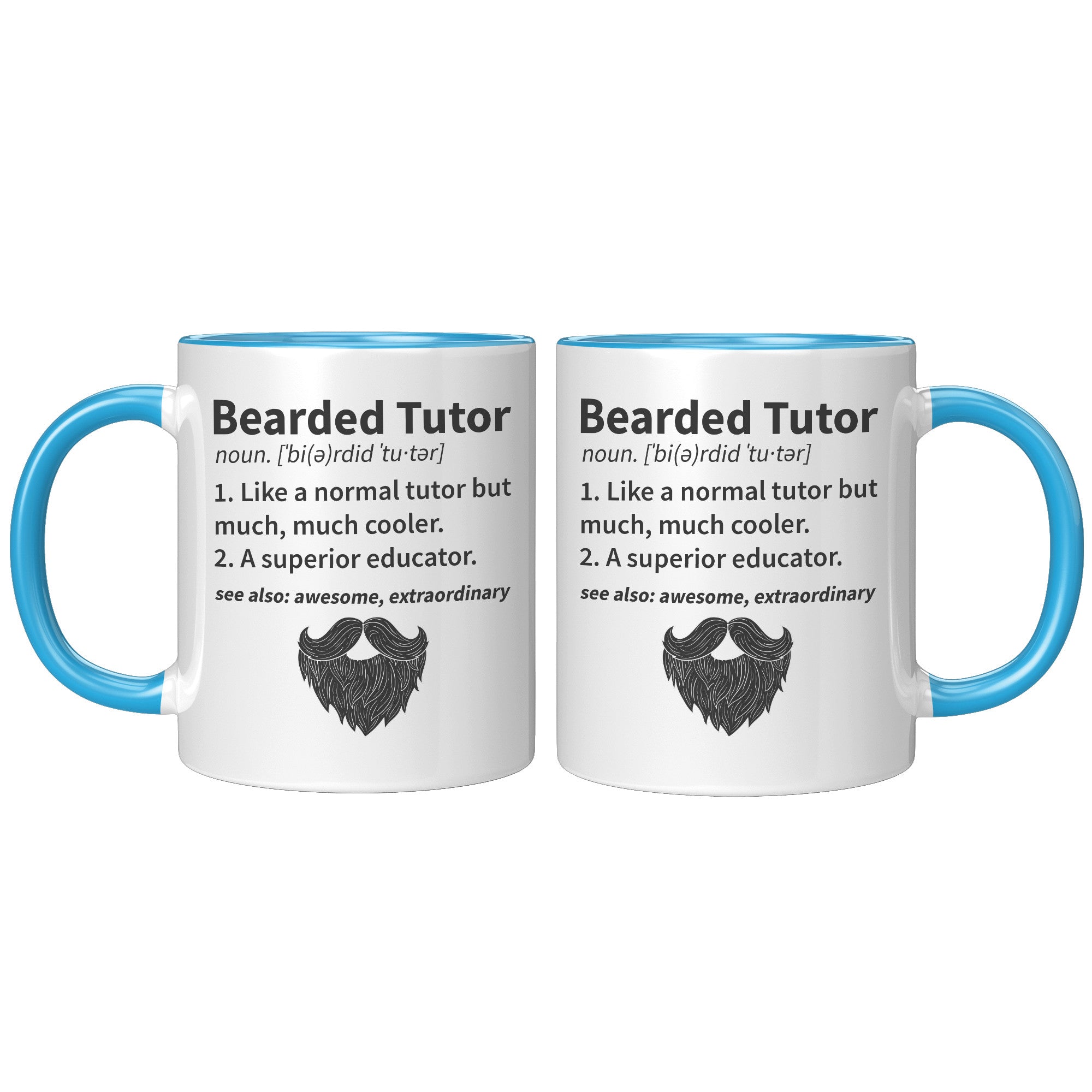 11OZ ACCENT MUG - Bearded Tutor