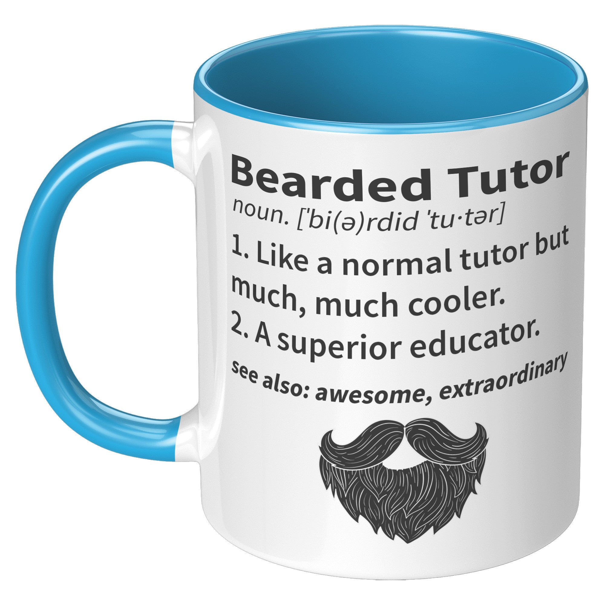 11OZ ACCENT MUG - Bearded Tutor