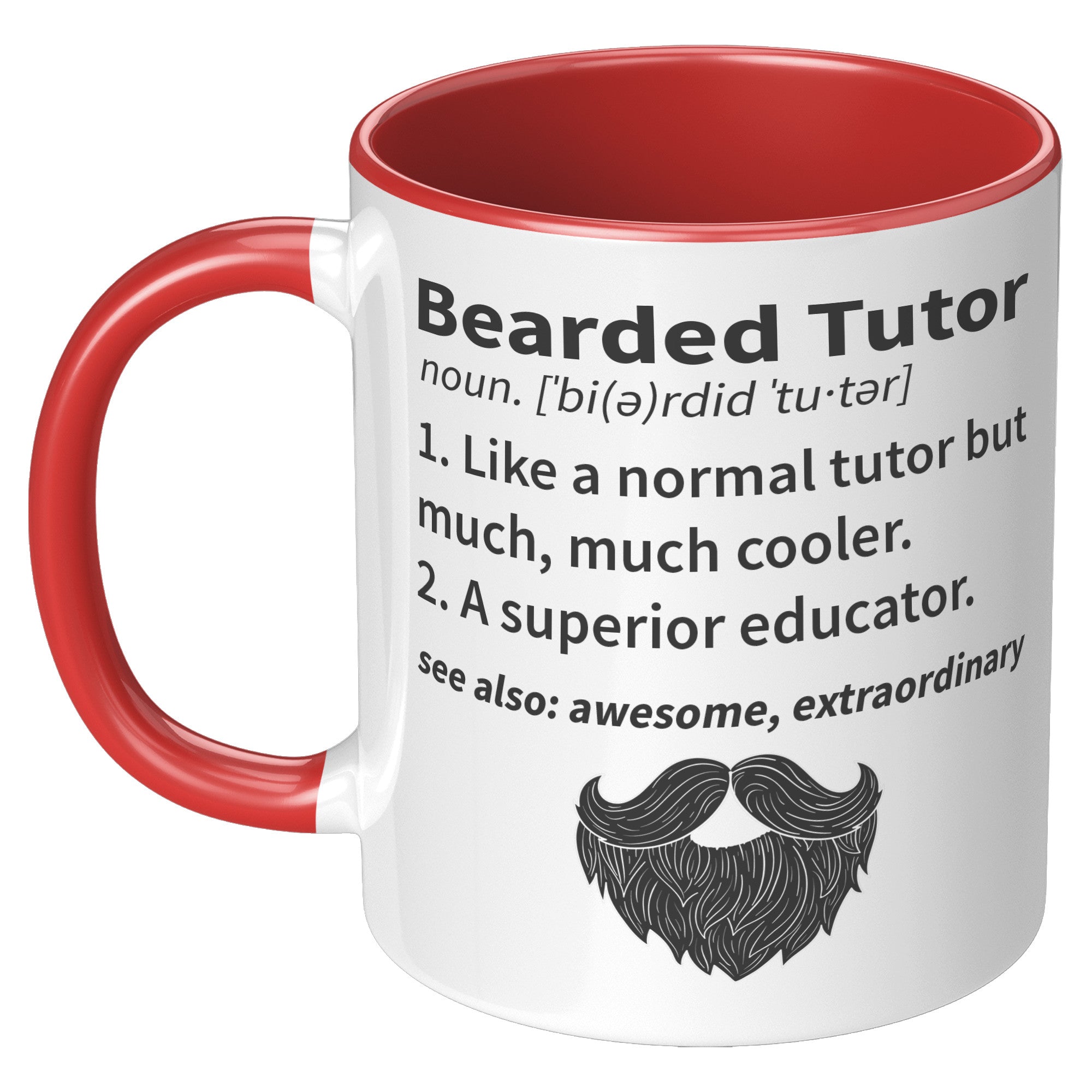 11OZ ACCENT MUG - Bearded Tutor