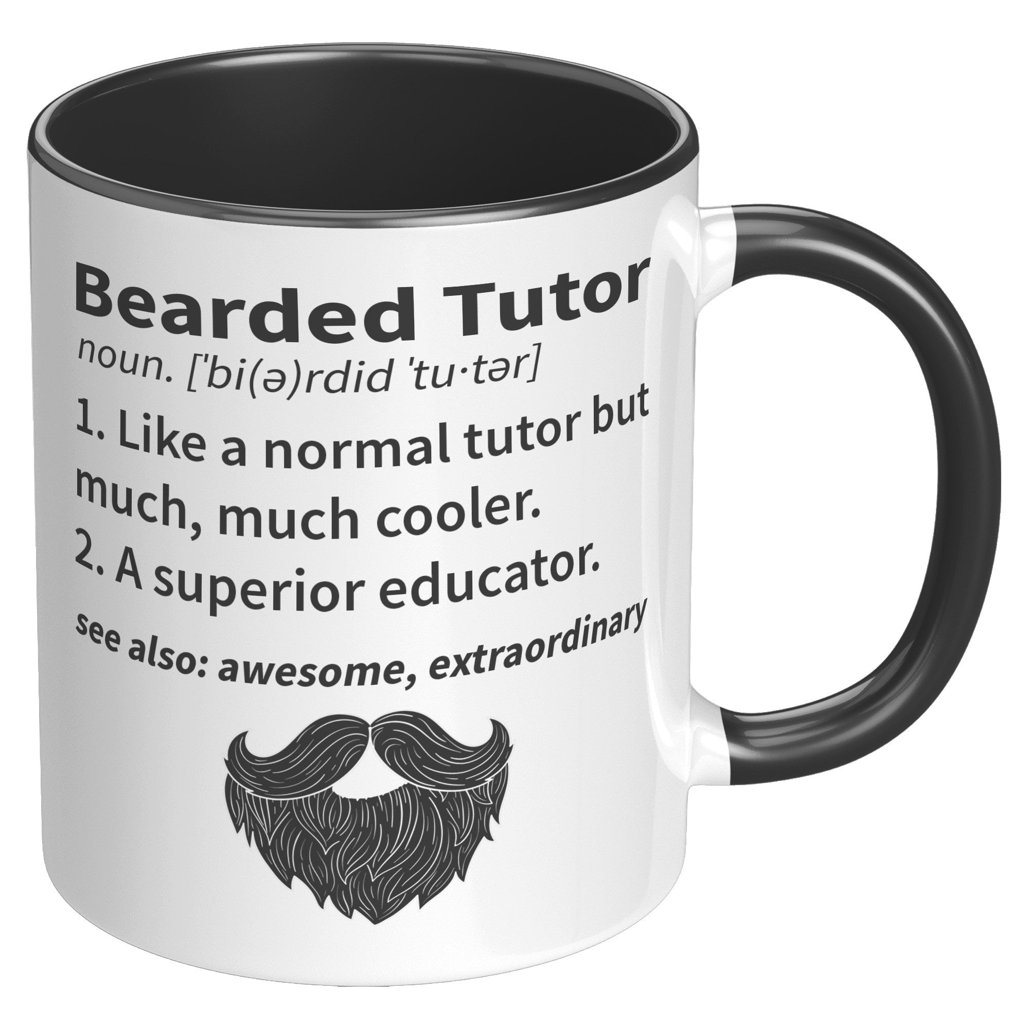 11OZ ACCENT MUG - Bearded Tutor