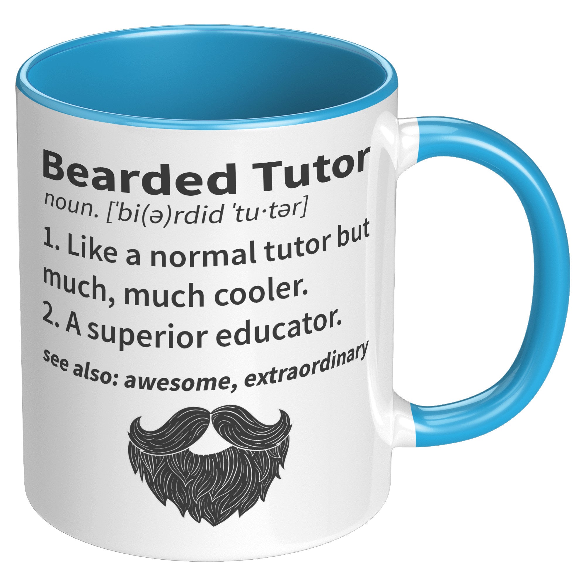11OZ ACCENT MUG - Bearded Tutor
