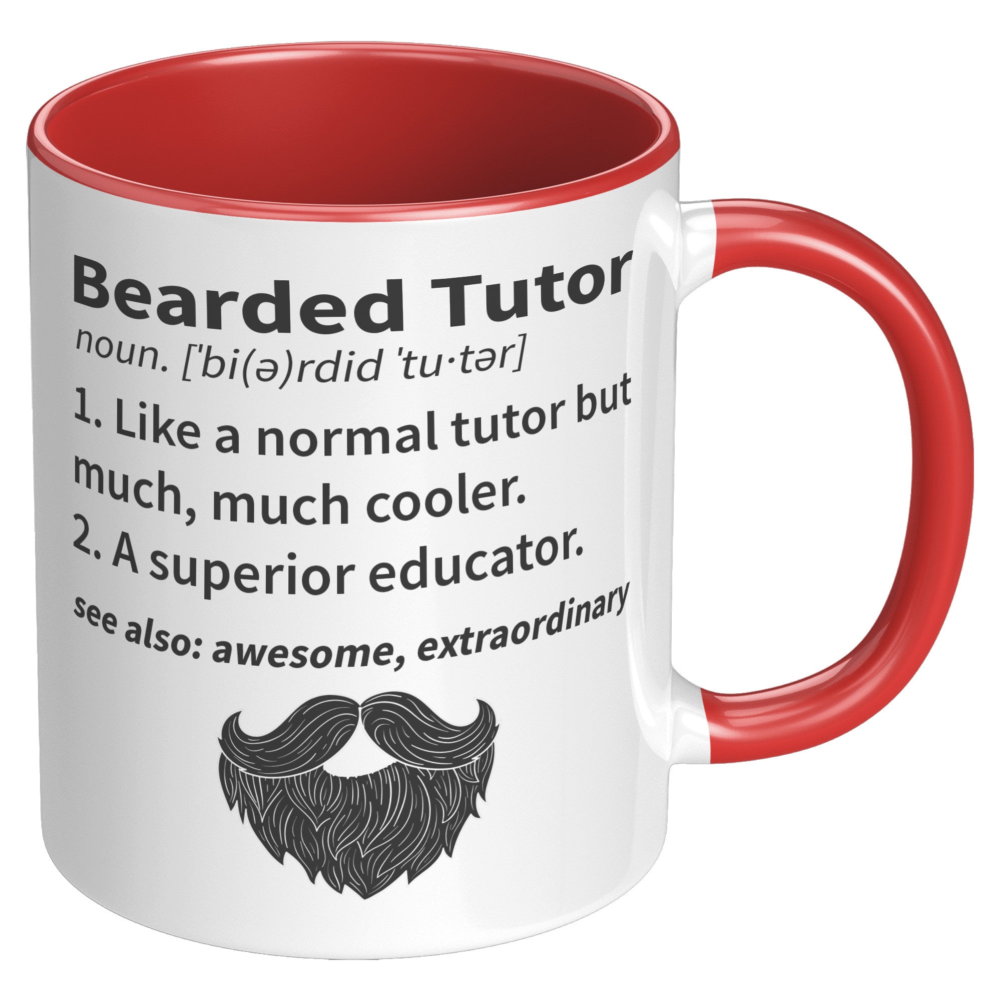 11OZ ACCENT MUG - Bearded Tutor