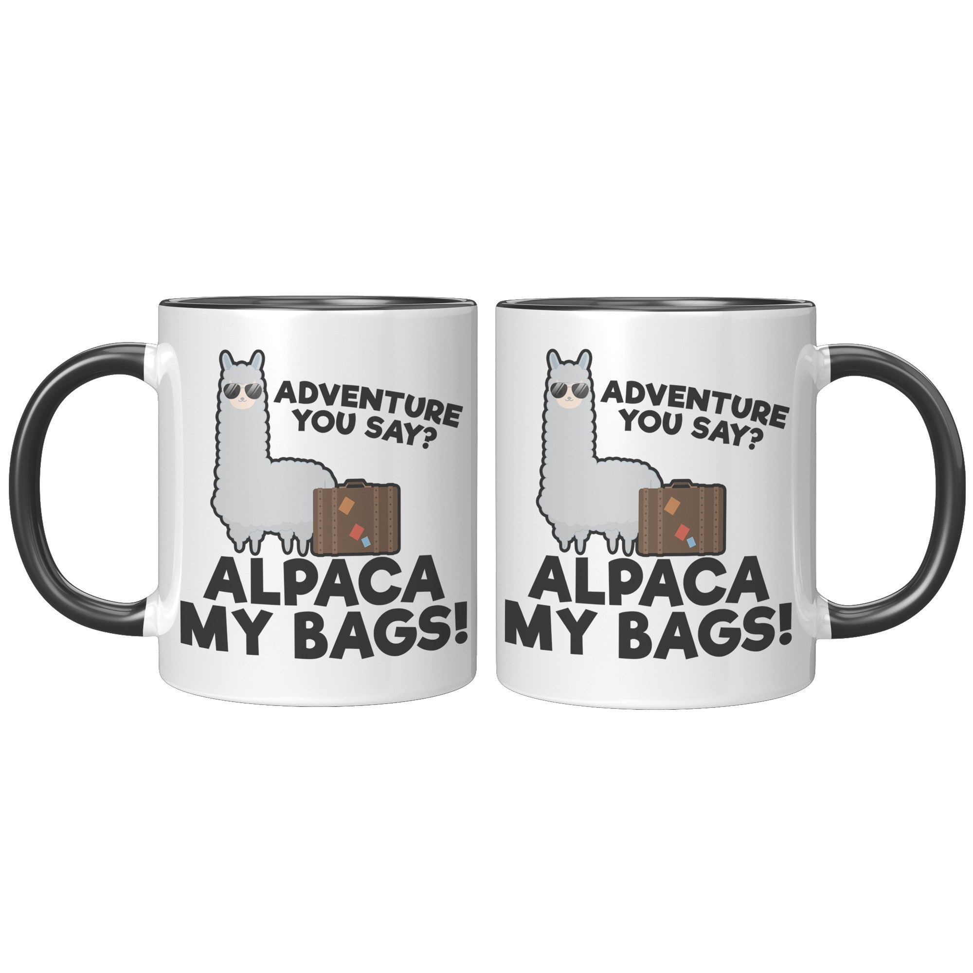11oz Accent Mug - Alpaca My Bags