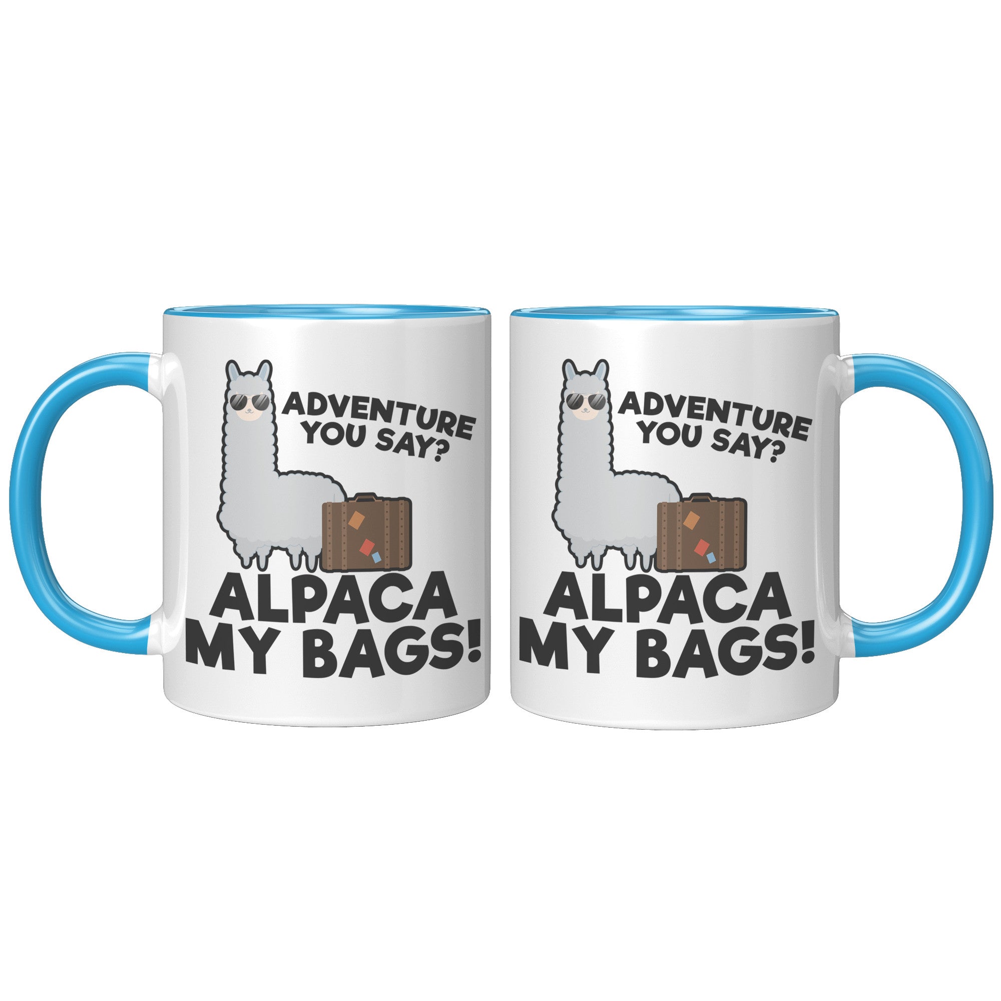 11oz Accent Mug - Alpaca My Bags