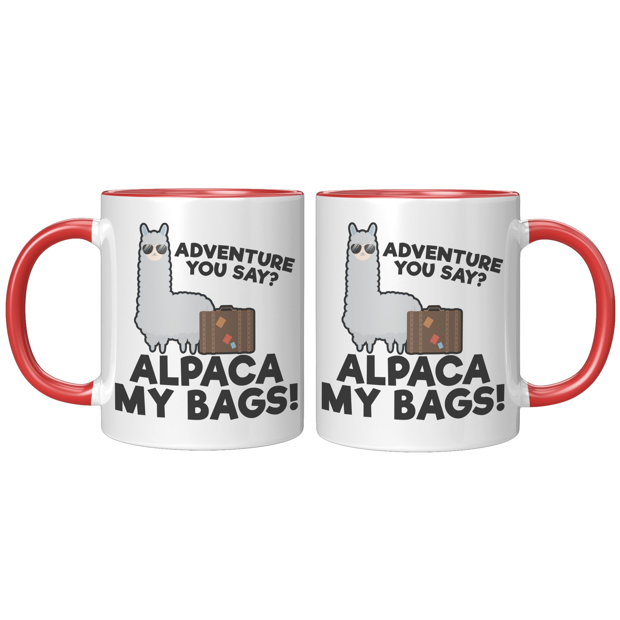 11oz Accent Mug - Alpaca My Bags