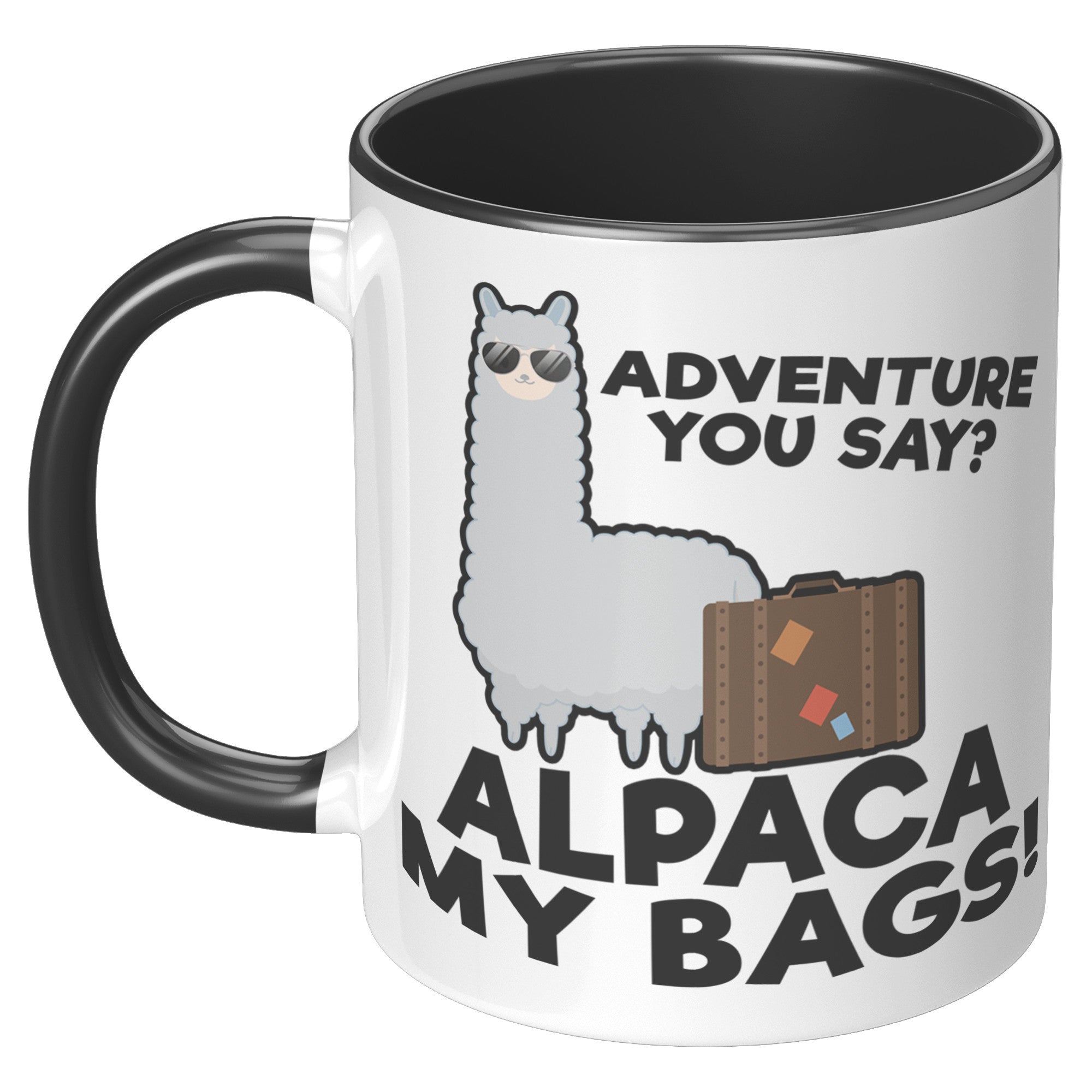 11oz Accent Mug - Alpaca My Bags