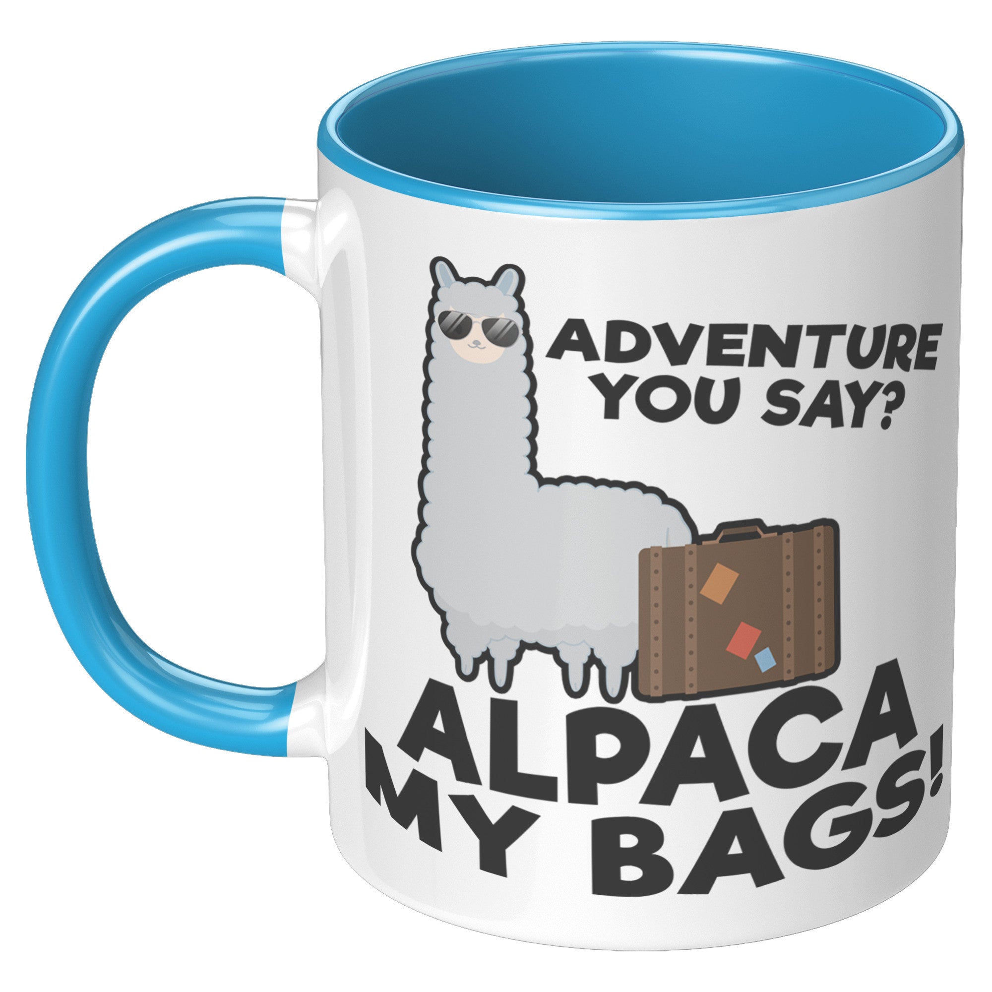 11oz Accent Mug - Alpaca My Bags