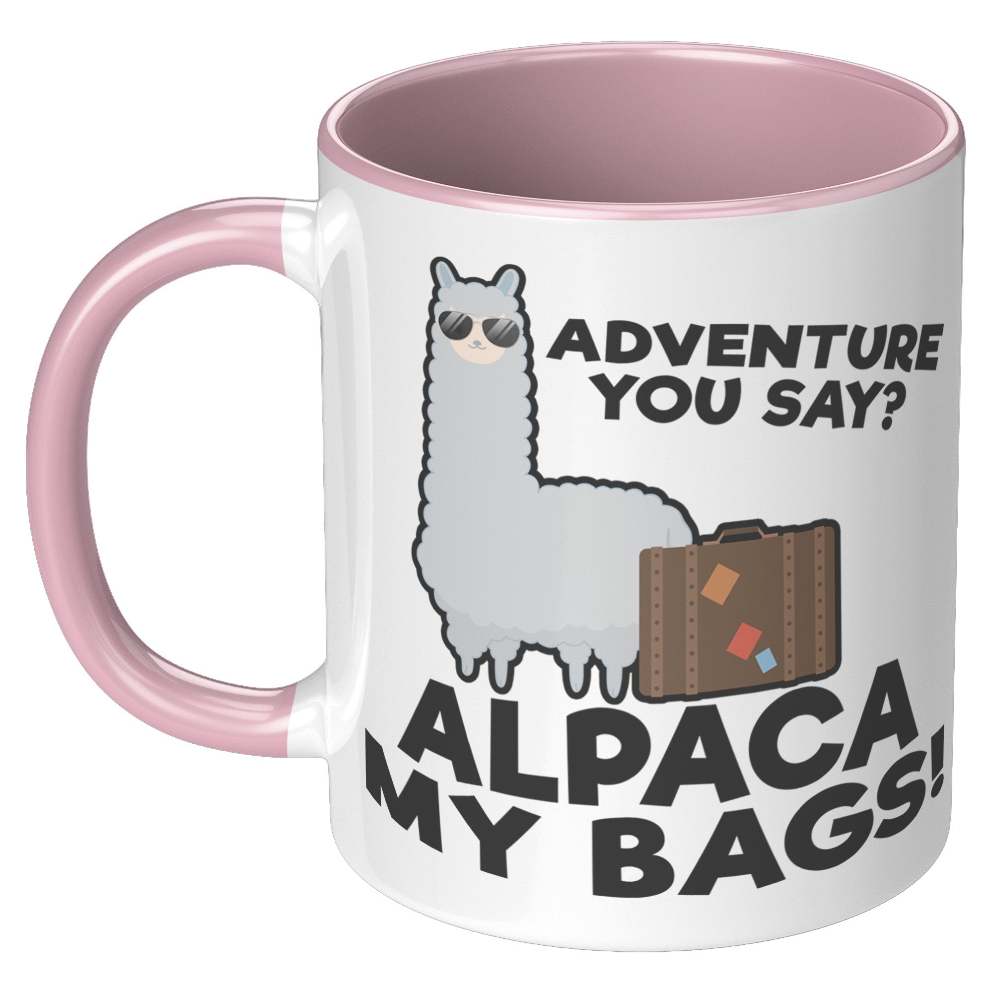 11oz Accent Mug - Alpaca My Bags