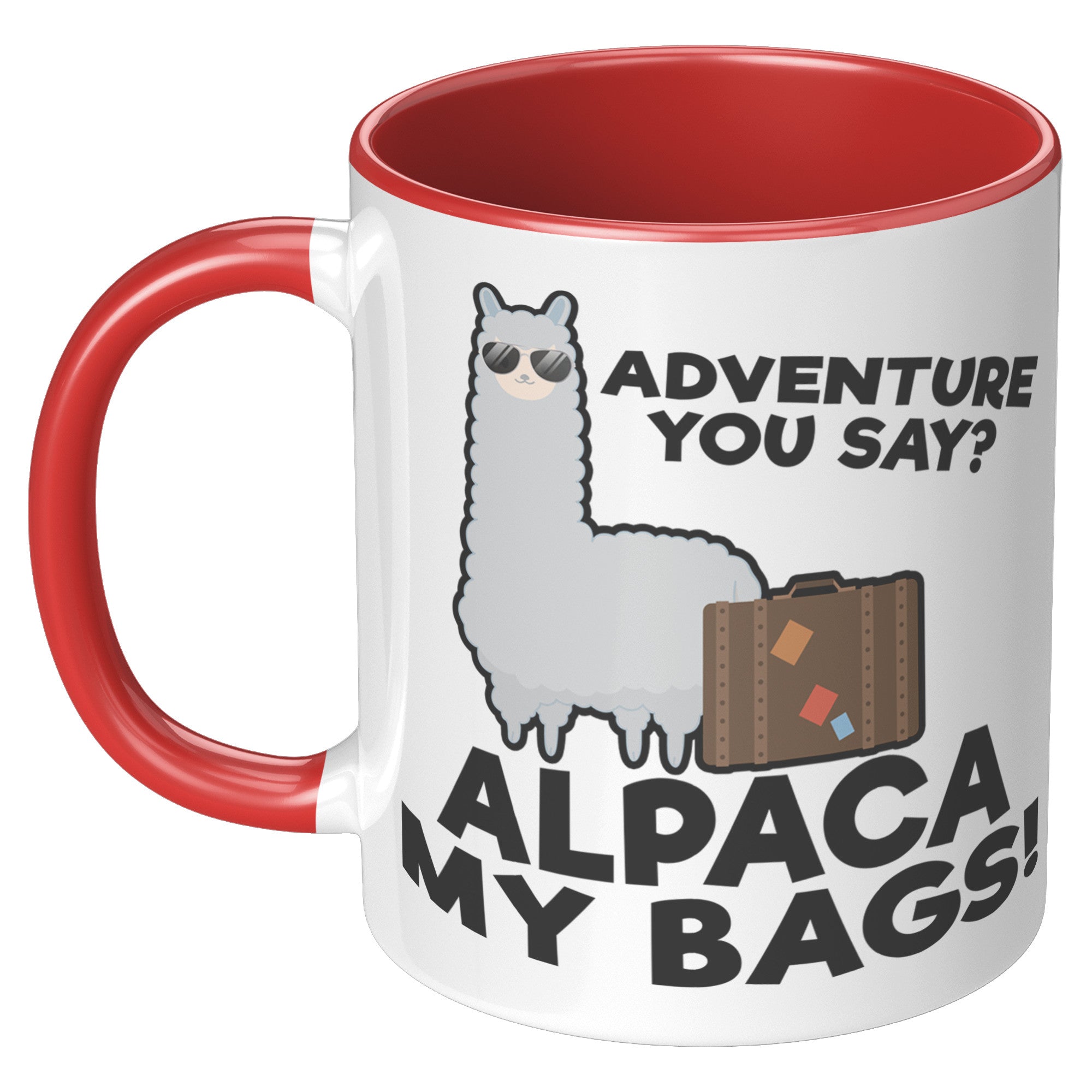 11oz Accent Mug - Alpaca My Bags