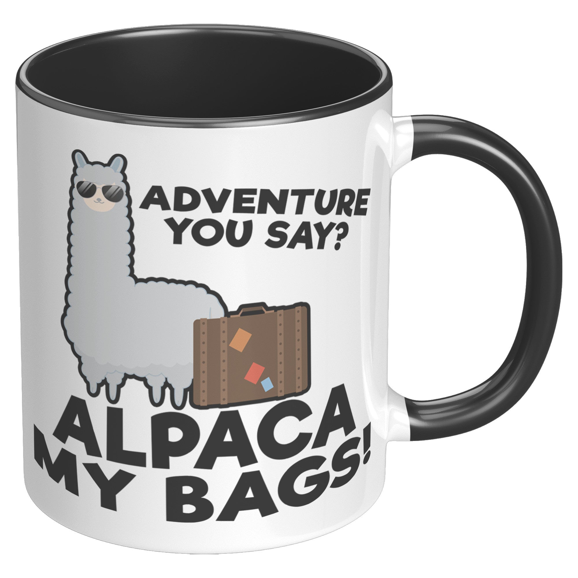 11oz Accent Mug - Alpaca My Bags