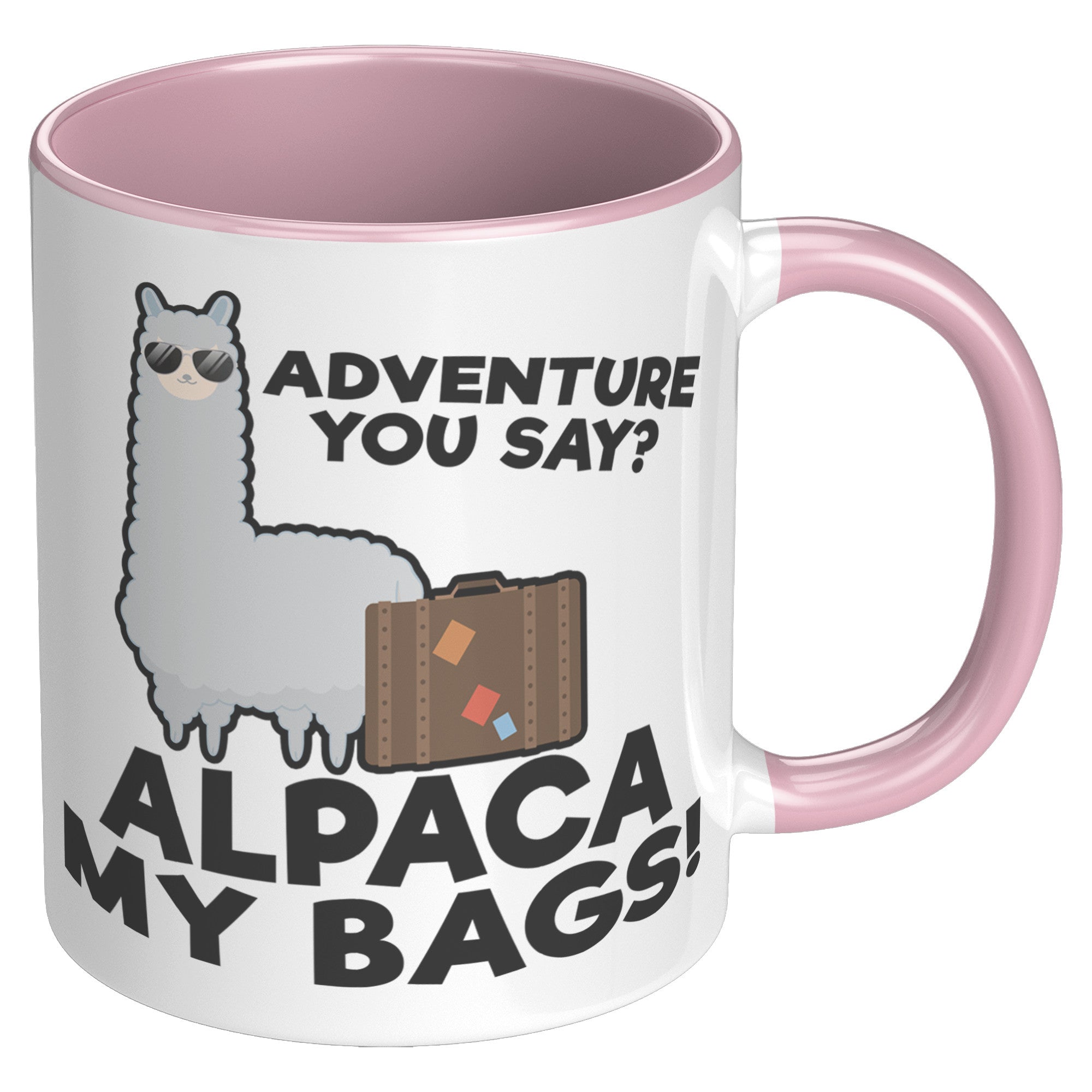 11oz Accent Mug - Alpaca My Bags