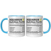 11oz Accent Mug - Aquarius Nutrition Facts