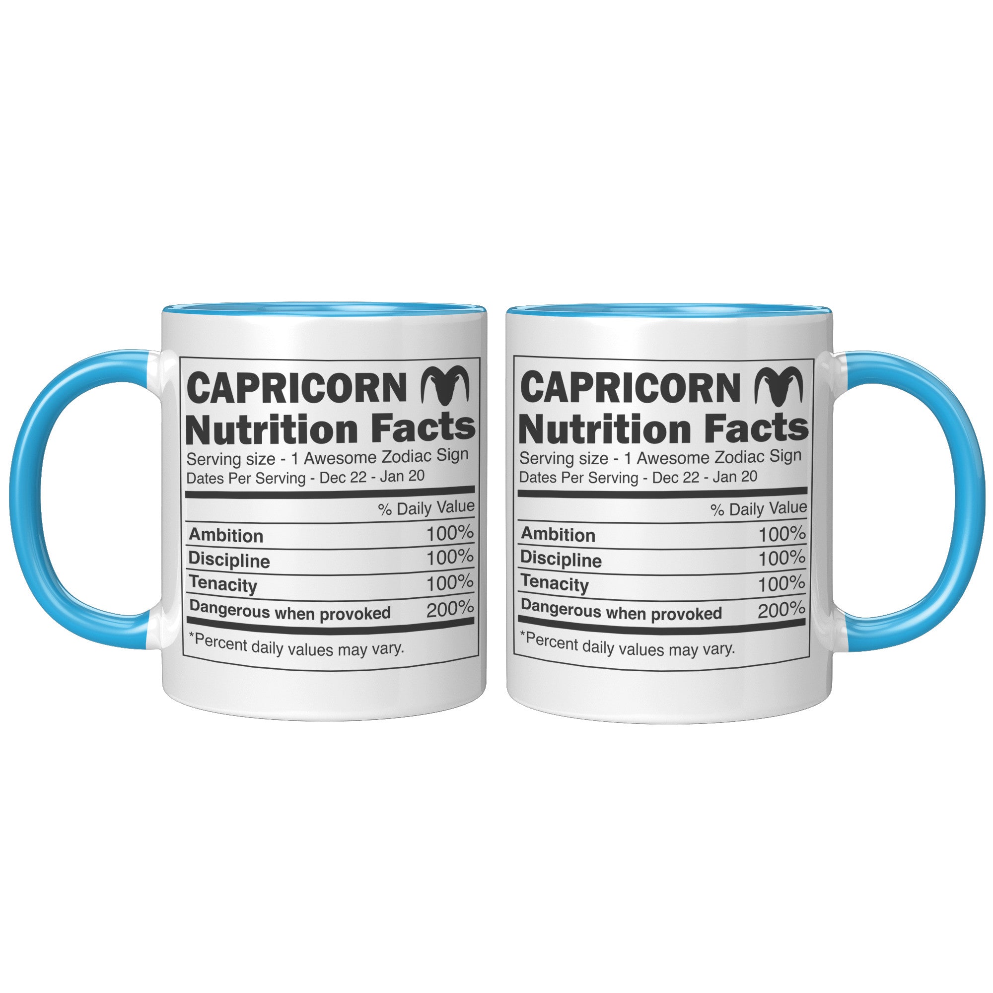 11oz Accent Mug - Capricorn Nutrition Facts