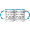 11oz Accent Mug - Drink Coffee Save Animals