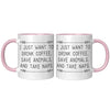 11oz Accent Mug - Drink Coffee Save Animals