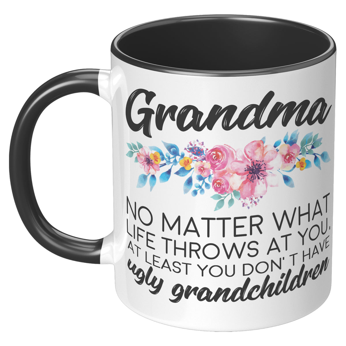 11oz Accent Mug - Grandma Ugly Grandchildren