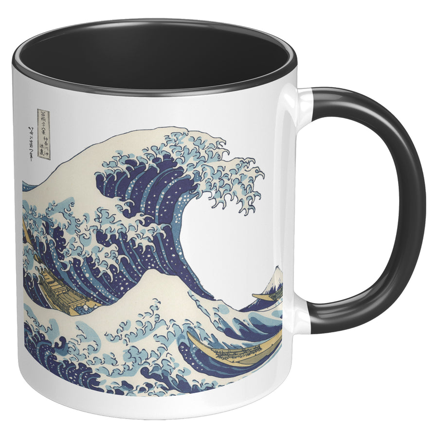 11oz Accent Mug - Great Wave Kanagawa