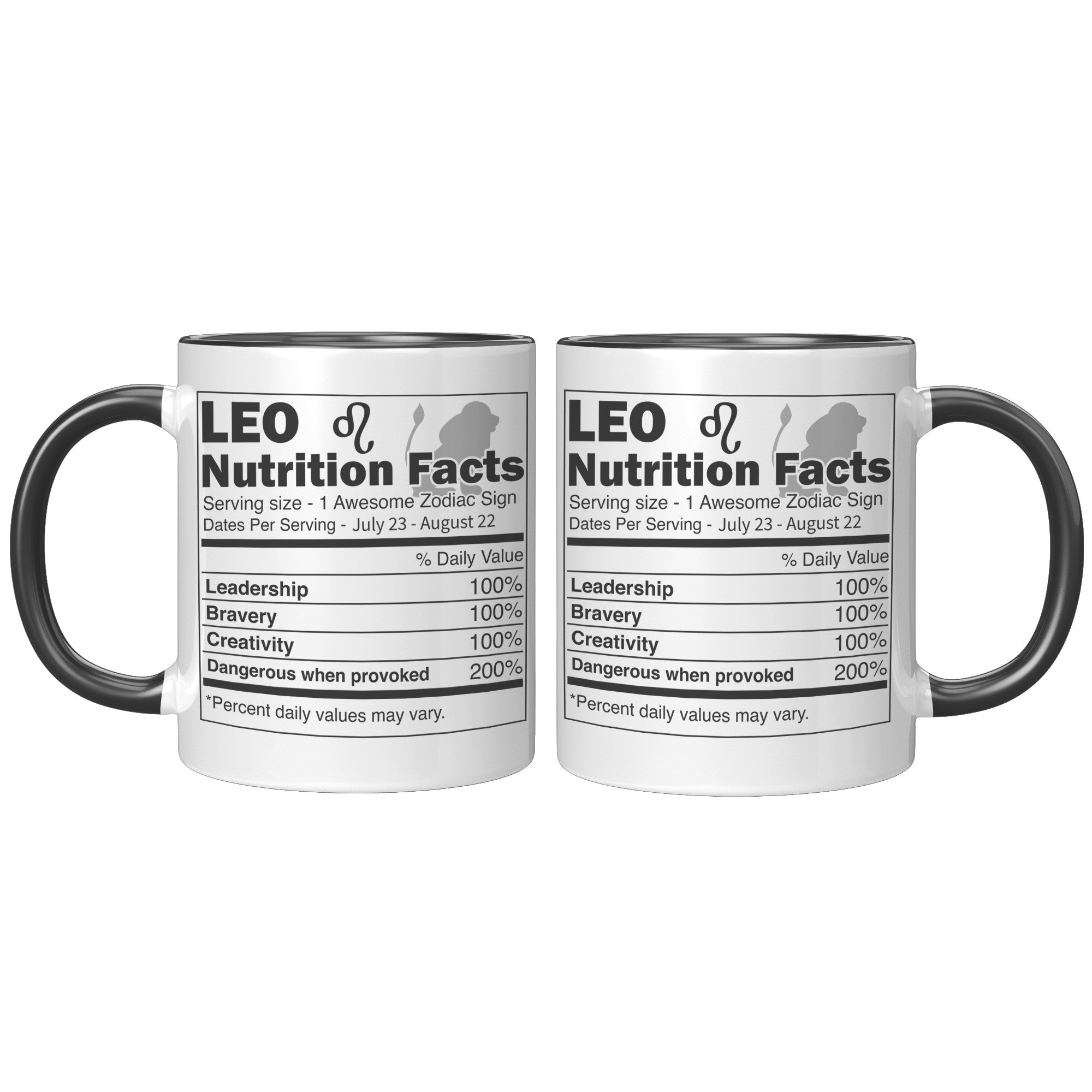 11oz Accent Mug - Leo Nutrition Facts