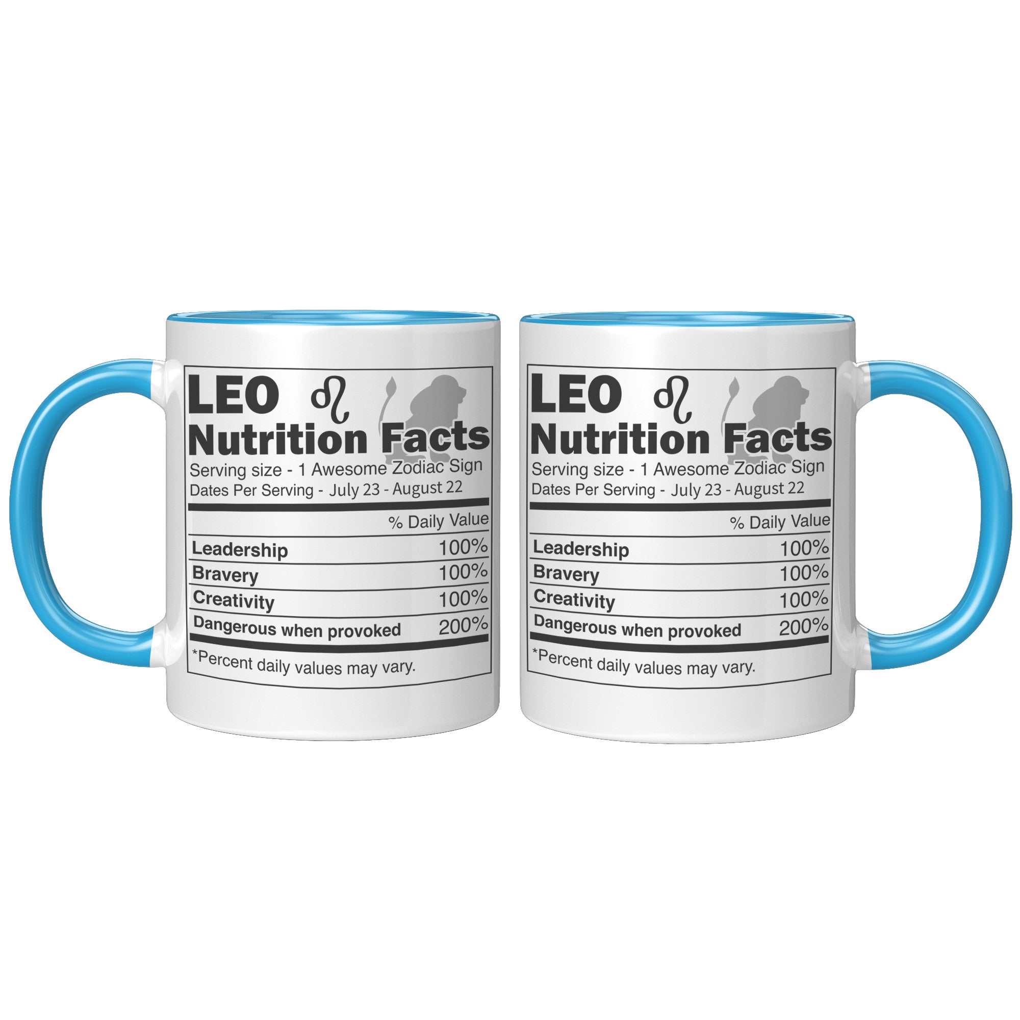 11oz Accent Mug - Leo Nutrition Facts