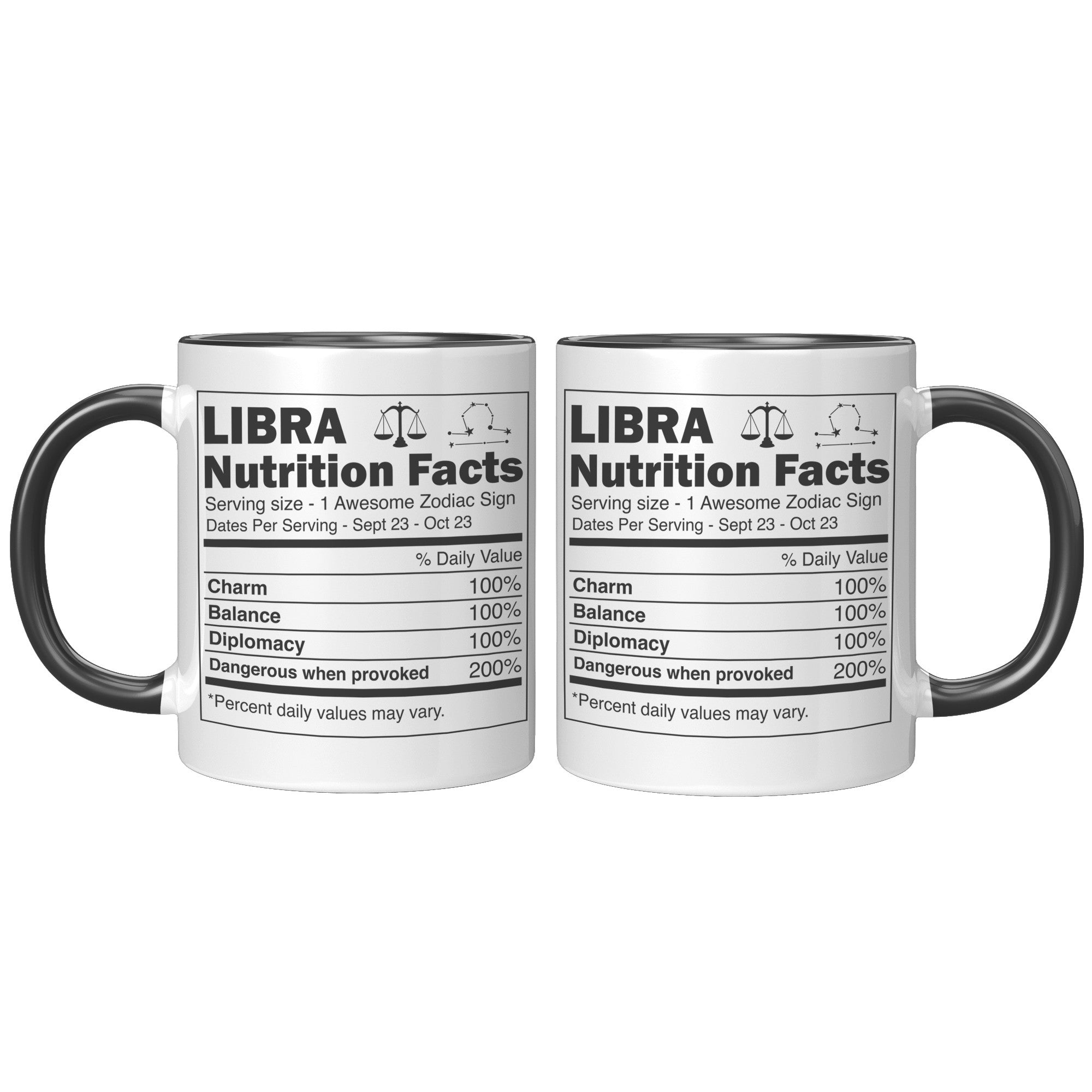 11oz Accent Mug - Libra Nutrition Facts