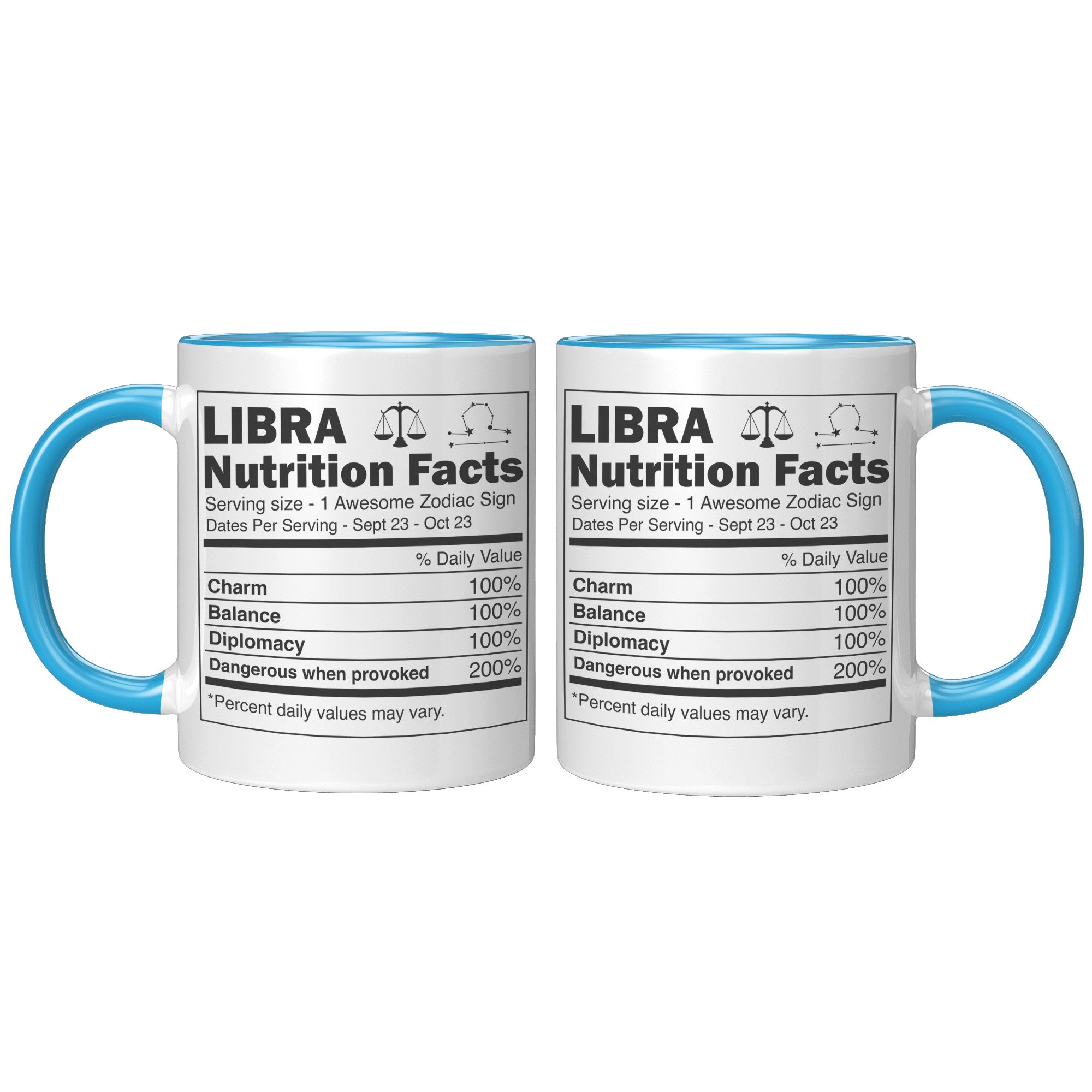 11oz Accent Mug - Libra Nutrition Facts