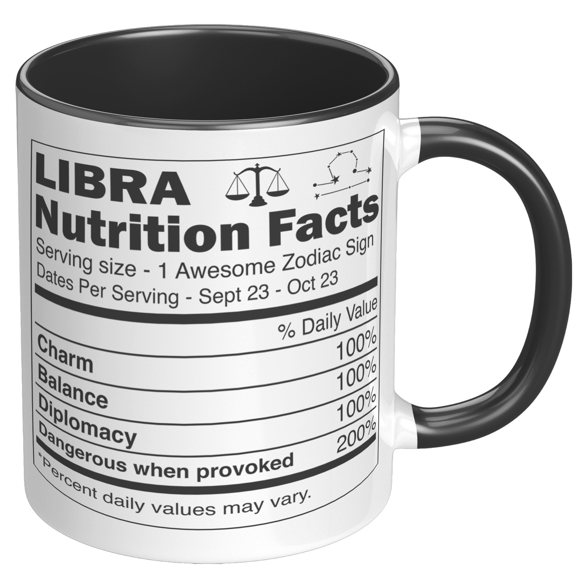 11oz Accent Mug - Libra Nutrition Facts