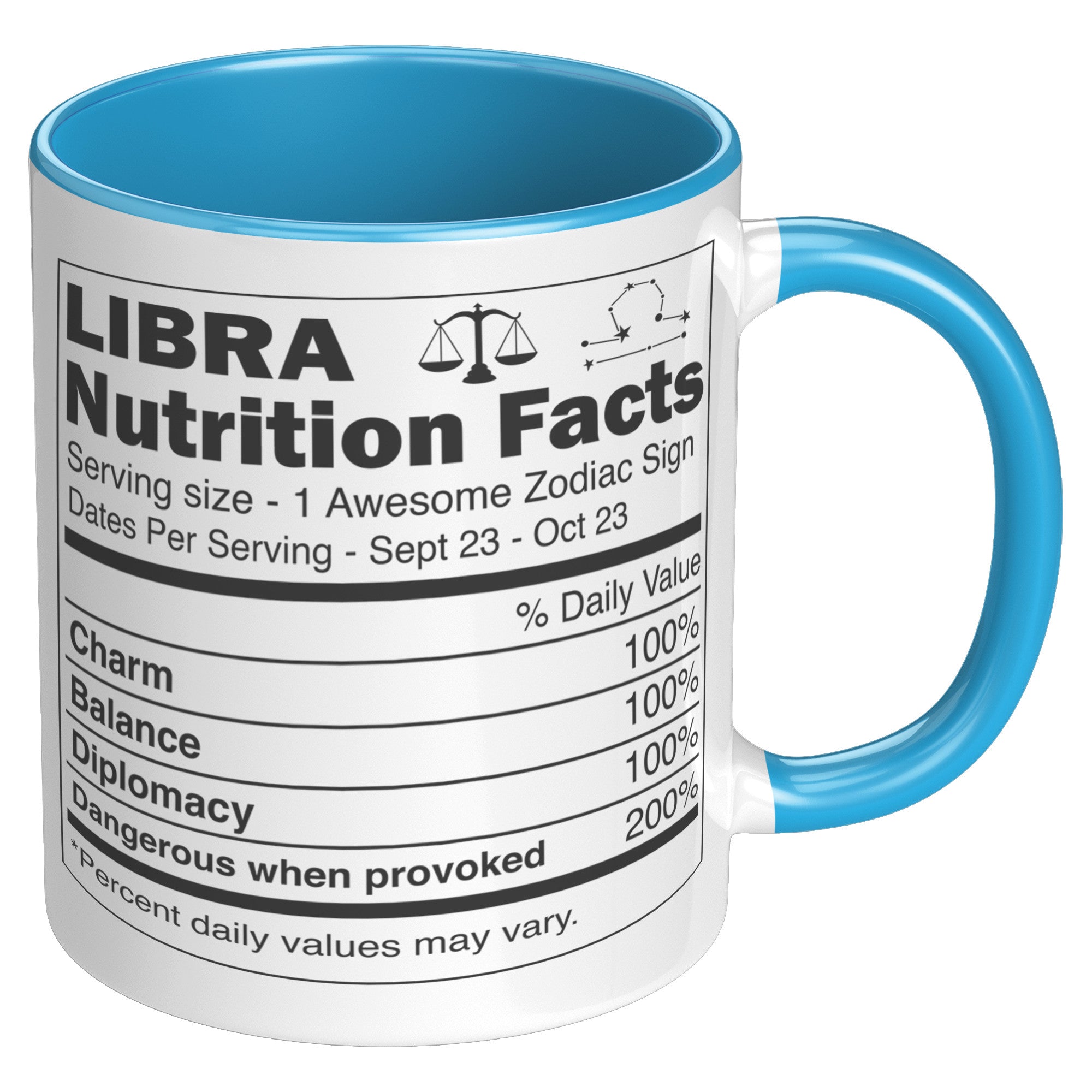 11oz Accent Mug - Libra Nutrition Facts